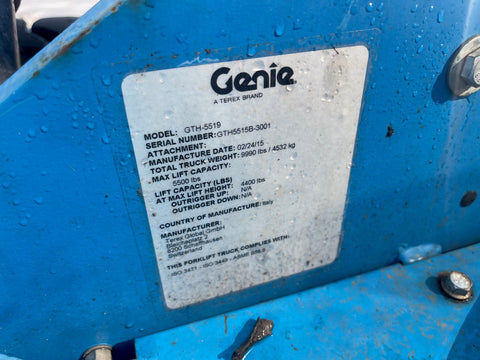 2015 Genie GTH-5519 Picture 10 2015 Genie GTH-5519-10