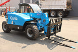 2014 GENIE GTH5519 5500 LB DIESEL TELESCOPIC FORKLIFT TELEHANDLER PNEUMATIC 4WD ENCLOSED CAB WITH HEAT AND AC 1240 HOURS STOCK # BF9595429-NLE - United Lift Equipment LLC