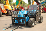 2014 GENIE GTH5519 5500 LB DIESEL TELESCOPIC FORKLIFT TELEHANDLER PNEUMATIC 4WD ENCLOSED CAB WITH HEAT AND AC 1240 HOURS STOCK # BF9595429-NLE - United Lift Equipment LLC