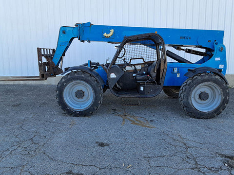 2015 GENIE GTH636 6000 LB DIESEL TELESCOPIC FORKLIFT TELEHANDLER PNEUMATIC 4WD OPEN CAB 1346 HOURS STOCK # BF9353069-WIBTX