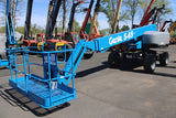 2018 GENIE S65 TELESCOPIC STRAIGHT BOOM LIFT AERIAL LIFT WITH JIB ARM 65' REACH DIESEL 4WD 1813 HOURS STOCK # BF9645429-BUF