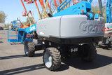 2018 GENIE S65 TELESCOPIC STRAIGHT BOOM LIFT AERIAL LIFT WITH JIB ARM 65' REACH DIESEL 4WD 1813 HOURS STOCK # BF9645429-BUF