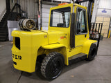 2005 HYSTER H155XL 15500 LB DIESEL FORKLIFT PNEUMATIC 144/212" 2 STAGE CLEAR VIEW MAST DUAL TIRES ENCLOSED CAB 3419 HOURS STOCK # BF9235139-BUF - United Lift Equipment LLC