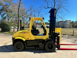 2014 HYSTER H155FT 15500 LB DIESEL FORKLIFT PNEUMATIC 115/173" 2 STAGE MAST SIDE SHIFTING FORK POSITIONER 3211 HOURS STOCK # BF9521349-TXB - United Lift LLC