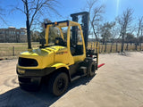 2014 HYSTER H155FT 15500 LB DIESEL FORKLIFT PNEUMATIC 115/173" 2 STAGE MAST SIDE SHIFTING FORK POSITIONER 3211 HOURS STOCK # BF9521349-TXB - United Lift LLC
