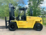 2008 HYSTER H360HD 36000 LB DIESEL FORKLIFT PNEUMATIC 145/147" 2 STAGE MAST FORK POSITIONER 3565 HOURS STOCK # BF9775169-BUF - United Lift LLC