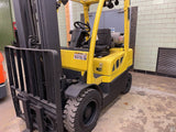2006 HYSTER S50FT 5000 LB LP GAS FORKLIFT PNEUMATIC 84/189" 3 STAGE MAST SIDE SHIFTER 26638 HOURS STOCK # BF956429-BEMIN - United Lift Equipment LLC