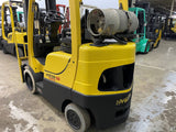 2016 HYSTER S50FT 5000 LB LP GAS FORKLIFT CUSHION 93/218 3 STAGE MAST SIDE SHIFTER 17810 HOURS STOCK # BF962779-BEMIN - United Lift Equipment LLC