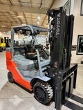 2022 TOYOTA 8FGC35U-BCS 8000 LB LP GAS FORKLIFT CUSHION 92/199" 3 STAGE 883 HOURS MAST STOCK # BF9143819-BUF - United Lift LLC