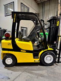2023 YALE GLP050VXN 5000 LB LP GAS FORKLIFT PNEUMATIC 86/189 3 STAGE MAST SIDE SHIFTER 802 HOURS STOCK # BF9136269-BUF