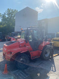 2018 MANITOU M50-4 4X4 10000 LB DIESEL ROUGH TERRAIN FORKLIFT 4WD 130/177" 2 STAGE MAST ENCLOSED CAB SIDE SHIFTING FORK POSITIONER 4193 HOURS STOCK # BF9689849-NEOH - United Lift Equipment LLC