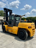 2018 HYUNDAI H180D-9 40000 LB DIESEL FORKLIFT PNEUMATIC 168/198 2 STAGE MAST SIDE SHIFT FORK POSITIONER ENCLOSED CAB HEAT AC STOCK # BF1109569-NCB - United Lift Equipment LLC