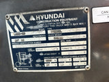 2018 HYUNDAI H180D-9 40000 LB DIESEL FORKLIFT PNEUMATIC 168/198 2 STAGE MAST SIDE SHIFT FORK POSITIONER ENCLOSED CAB HEAT AC STOCK # BF1109569-NCB - United Lift Equipment LLC