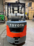 2022 TOYOTA 8FGCU30 6000 LB LP GAS FORKLIFT CUSHION 94/198" 3 STAGE MAST SIDE SHIFTER 793 HOURS STOCK # BF9133279-BUF - United Lift LLC