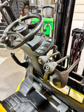2023 YALE GLP050VXN 5000 LB LP GAS FORKLIFT PNEUMATIC 86/189 3 STAGE MAST SIDE SHIFTER 952 HOURS STOCK # BF9144549-BUF - United Lift LLC