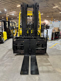 2020 HYSTER H110FT 11000 LB DIESEL FORKLIFT PNEUMATIC 94/185" 3 STAGE MAST 1469 HOURS SIDE SHIFTING FORK POSITIONER STOCK # BF9191229-BUF