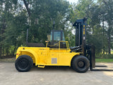 2008 HYSTER H550F 55000 LB CAPACITY DIESEL FORKLIFT PNEUMATIC 172" 2 STAGE MAST SIDE SHIFTING FORK POSITIONER DUAL DRIVE TIRES ENCLOSED CAB 2193 HOURS STOCK # BF91901189-TXB