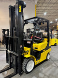 2024 YALE GLC060VX 6000 LB LP GAS FORKLIFT CUSHION 97/211" 3 STAGE MAST SIDE SHIFTER 721 HOURS STOCK # BF9117879-BUF