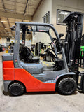 2022 TOYOTA 8FGCU30 6000 LB LP GAS FORKLIFT CUSHION 94/198" 3 STAGE MAST SIDE SHIFTER 793 HOURS STOCK # BF9133279-BUF - United Lift LLC