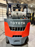 2022 TOYOTA 8FGC35U-BCS 8000 LB LP GAS FORKLIFT CUSHION 92/199" 3 STAGE SIDE SHIFTER 872 HOURS MAST STOCK # BF9144919-BUF - United Lift LLC