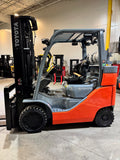 2022 TOYOTA 8FGC35U-BCS 8000 LB LP GAS FORKLIFT CUSHION 92/199" 3 STAGE 883 HOURS MAST STOCK # BF9143819-BUF - United Lift LLC
