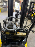 2024 YALE GLC060VX 6000 LB LP GAS FORKLIFT CUSHION 97/211" 3 STAGE MAST SIDE SHIFTER 721 HOURS STOCK # BF9117879-BUF