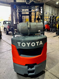 2022 TOYOTA 8FGCU30 6000 LB LP GAS FORKLIFT CUSHION 94/198" 3 STAGE MAST SIDE SHIFTER 805 HOURS STOCK # BF9134429-BUF - United Lift LLC