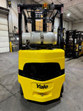 2024 YALE GLC060VX 6000 LB LP GAS FORKLIFT CUSHION 97/211" 3 STAGE MAST SIDE SHIFTER 721 HOURS STOCK # BF9117879-BUF