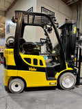 2022 YALE GLC050VXN 5000 LB LP GAS FORKLIFT CUSHION 84/189" 3 STAGE MAST NON MARKING TIRES SIDE SHIFTING FORK POSITIONER 827 HOURS STOCK # BF994579-BUF