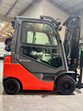 2013 TOYOTA 8FGU15 3000 LB LP GAS FORKLIFT PNEUMATIC 86/198 3 STAGE MAST SIDE SHIFTING FORK POSITIONER 2482 HOURS STOCK # BF979789-BUF