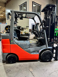 2022 TOYOTA 8FGCU30 6000 LB LP GAS FORKLIFT CUSHION 94/198" 3 STAGE MAST SIDE SHIFTER 805 HOURS STOCK # BF9134429-BUF - United Lift LLC