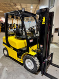2023 YALE GLP050VXN 5000 LB LP GAS FORKLIFT PNEUMATIC 86/189 3 STAGE MAST SIDE SHIFTER 952 HOURS STOCK # BF9144549-BUF - United Lift LLC