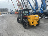 2023 JCB 505-20TC 5500 LB DIESEL TELESCOPIC FORKLIFT TELEHANDLER PNEUMATIC 4WD ENCLOSED CAB WITH HEAT AND AC 2530 HOURS STOCK # BF9598749-NLE - United Lift LLC