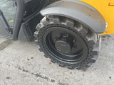 2023 JCB 505-20TC 5500 LB DIESEL TELESCOPIC FORKLIFT TELEHANDLER PNEUMATIC 4WD ENCLOSED CAB WITH HEAT AND AC 2530 HOURS STOCK # BF9598749-NLE - United Lift LLC