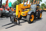 2016 JCB 509-42 9000 LB DIESEL TELESCOPIC FORKLIFT TELEHANDLER PNEUMATIC 4WD HEATED CAB 3109 HOURS STOCK # BF954785-NLE