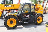 2016 JCB 509-42 9000 LB DIESEL TELESCOPIC FORKLIFT TELEHANDLER PNEUMATIC 4WD HEATED CAB 3109 HOURS STOCK # BF954785-NLE