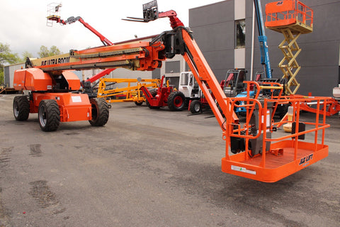 2018 JLG 1200SJP TELESCOPIC STRAIGHT BOOM LIFT AERIAL LIFT WITH JIB ARM 120' REACH DIESEL 4WD 2300 HOURS STOCK # BF91269739-NLPA - United Lift Equipment LLC