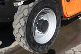 2018 JLG 1255 12000 LB DIESEL TELESCOPIC FORKLIFT TELEHANDLER PNEUMATIC ENCLOSED CAB WITH HEAT AND AC OUTRIGGERS 4WD 2790 HOURS STOCK # BF9947839-NLE - United Lift LLC