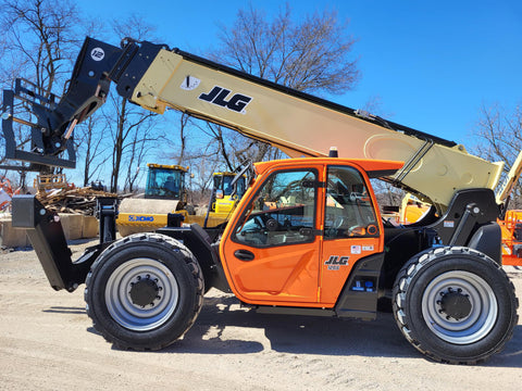 BRAND NEW IN STOCK READY TO SHIP 2024 JLG 1255 12000 LB DIESEL TELESCOPIC FORKLIFT TELEHANDLER FOAM FILLED TIRES 130HP TURBO CUMMINS ENCLOSED CAB WITH HEAT AND AC 4WD BRAND NEW STOCK # BF91929179-VAOH - United Lift Equipment LLC
