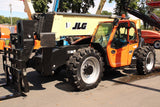 2018 JLG 1255 12000 LB DIESEL TELESCOPIC FORKLIFT TELEHANDLER PNEUMATIC ENCLOSED HEATED CAB OUTRIGGERS 4WD 2689 HOURS STOCK # BF91349719-NLE - United Lift Equipment LLC
