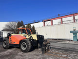 2019 JLG 1644 16000 LB DIESEL TELESCOPIC FORKLIFT TELEHANDLER AUXILIARY HYDRAULICS PNEUMATIC 4WD ENCLOSED CAB 5543 HOURS STOCK # BF91159199-ESPA - United Lift Equipment LLC