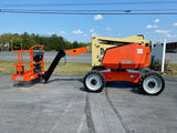 2016 JLG 340AJ ARTICULATING BOOM LIFT AERIAL LIFT WITH JIB ARM 34' REACH KUBOTA DIESEL 4WD 1739 HOURS STOCK # BF9275159-PAB
