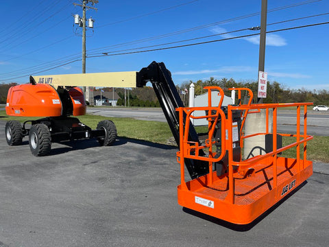 2014 JLG 460SJ TELESCOPIC STRAIGHT BOOM LIFT AERIAL LIFT WITH JIB ARM 46' REACH DUAL FUEL 4WD 3042 HOURS STOCK # BF9399239-PAB - United Lift Equipment LLC