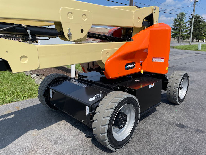 2023 JLG E450AJ ARTICULATING BOOM LIFT AERIAL LIFT WITH JIB ARM 45