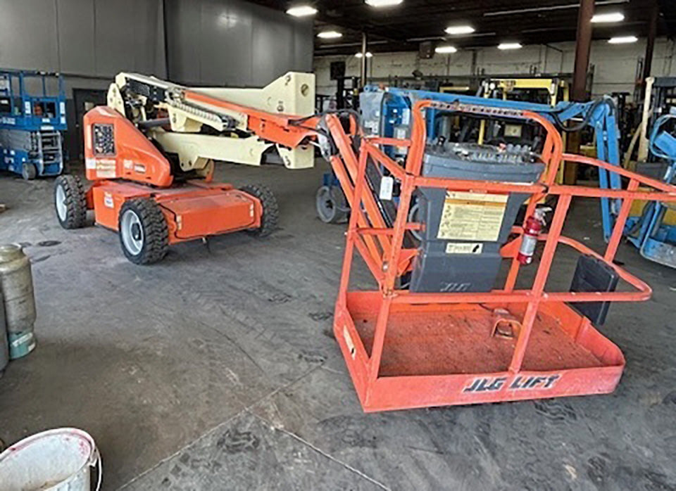 2015 JLG E450AJ ARTICULATING BOOM LIFT AERIAL LIFT WITH JIB ARM 45' RE ...