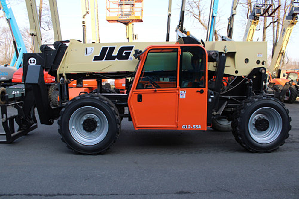 2015 JLG G12-55A 12000 LB DIESEL TELESCOPIC FORKLIFT TELEHANDLER PNEUM ...