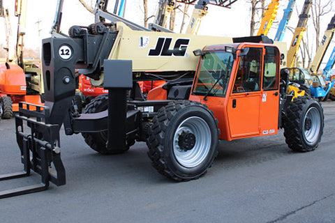 2015 JLG G12-55A 12000 LB DIESEL TELESCOPIC FORKLIFT TELEHANDLER PNEUMATIC 4WD ENCLOSED CAB WITH HEAT AND AC OUTRIGGERS 2784 HOURS STOCK # BF91049539-NLE - United Lift Equipment LLC