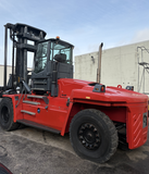 2016 KALMAR DCG180-12 40000 LB CAPACITY DIESEL FORKLIFT PNEUMATIC 180/216" 2 STAGE MAST SIDE SHIFTING FORK POSITIONER ENCLOSED CAB WITH AC 2596 HOURS STOCK # BF91894429-NTOH - United Lift LLC