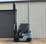 2009 NISSAN MP1F1A20LV 4000 LB LP GAS FORKLIFT PNEUMATIC TIRE 84/130 2 STAGE MAST 6233 HOURS STOCK # BF9119749-ARB