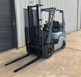 2009 NISSAN MP1F1A20LV 4000 LB LP GAS FORKLIFT PNEUMATIC TIRE 84/130 2 STAGE MAST 6233 HOURS STOCK # BF9119749-ARB
